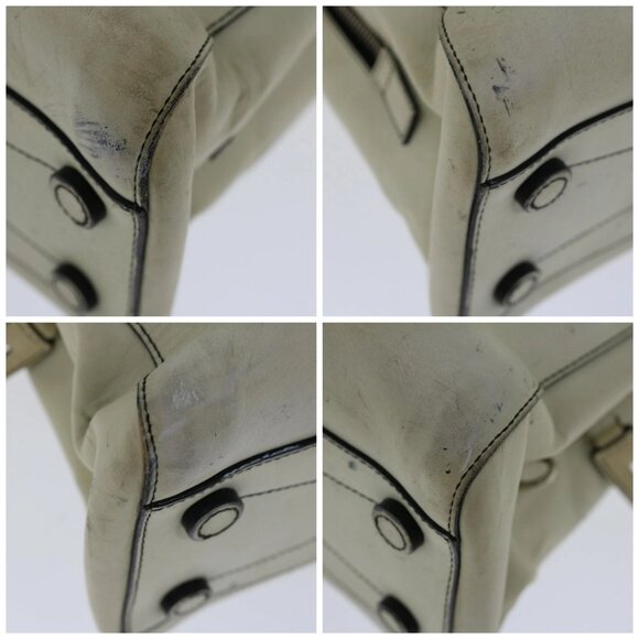 PRADA Hand Bag Leather White Auth ar11644B - Picture 16 of 16